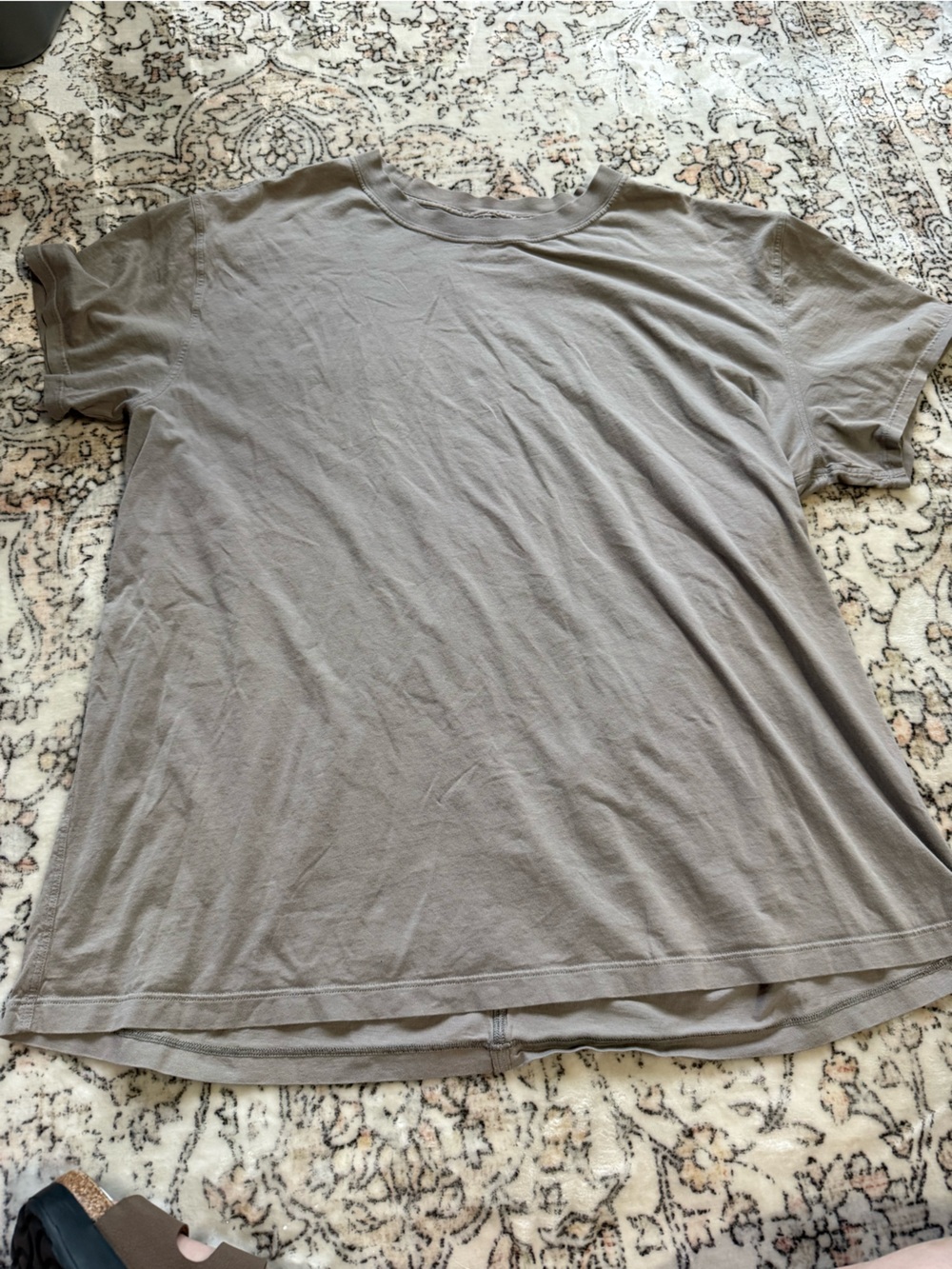 Lululemon women’s all yours cotton t Classic Crew Neck T-Shirt in Taupe